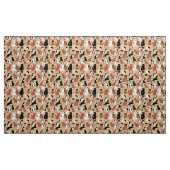 Tissu Chats joueurs sur fond beige (Yard)