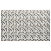 Tissu Chats & Livres sur Fond Bleu Clair (Fat Quarter)