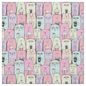 Tissu Chats mignons (Échantillon)