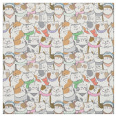 Tissu Chats mignons (Échantillon)