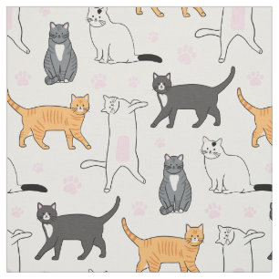 Tissu Chats mignons
