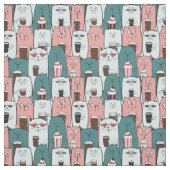 Tissu Chats mignons (Échantillon)