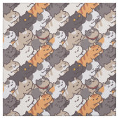 Tissu Chats mignons (Échantillon)