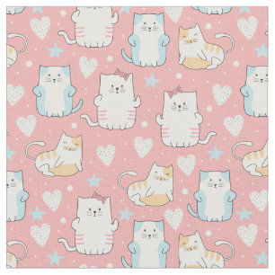 Tissu Chats mignons