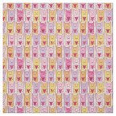 Tissu Chats mignons avec les coeurs affectueux (Échantillon)