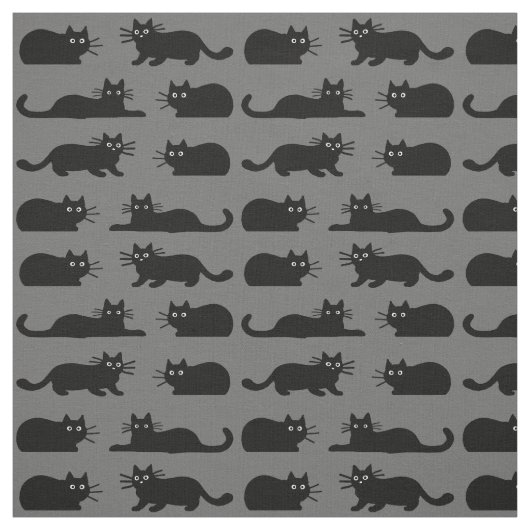 Tissu Chats noirs (Échantillon)