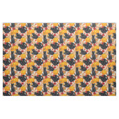 Tissu Chats noirs et citrouilles (Fat Quarter)