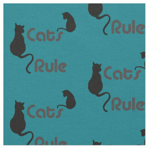 Tissu Chats Règle n'importe quelle couleur