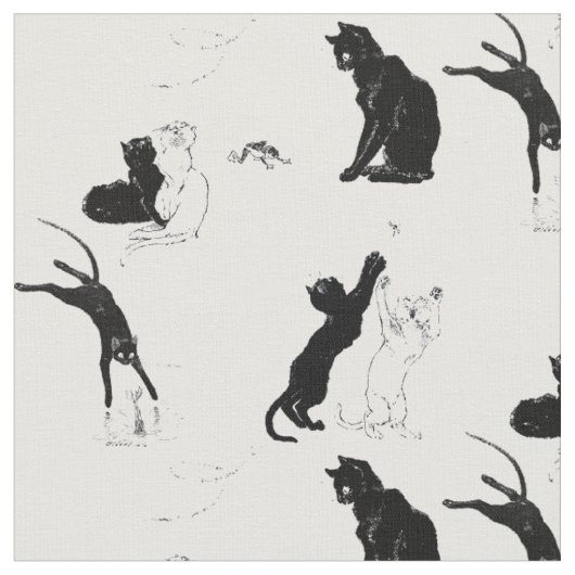 Tissu Chats vintages par Théophile Steinlen (Fermer)