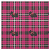Tissu Chaud profond automne rose écossais Terrier plaid (Échantillon)