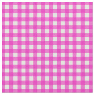 Tissu Chaud rose vérifié En vichy pour les couvercles de