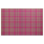 Tissu Chauffez le plaid rose, avec de l'or/rayure (Fat Quarter)