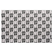 Tissu Chaussons Bleu Noir En Pointe Motif (Fat Quarter)