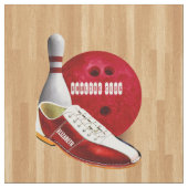 Tissu Chaussure de boule de bowling et Pin avec votre (Fermer)