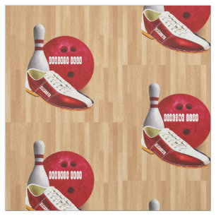 Tissu Chaussure de boule de bowling et Pin avec votre