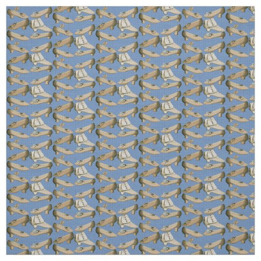 Tissu Chaussures Vintages du XIXe siècle (Échantillon)