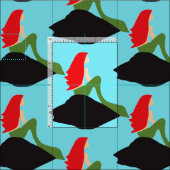 Tissu Chauve-mère assise à Thunder_Cove (Carreau)
