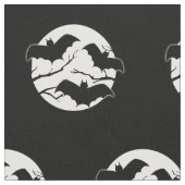 Tissu Chauves-souris dans la lune Halloween Fabric (Fermer)