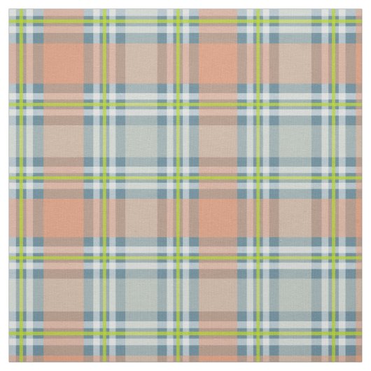 Tissu chaux bleu pêche plissé (Échantillon)