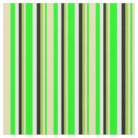 Tissu Chaux, Tan, Vert, Noir et Blanc (Fermer)