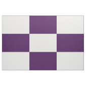 Tissu Checkered de pourpre et blanc royal de (Fat Quarter)