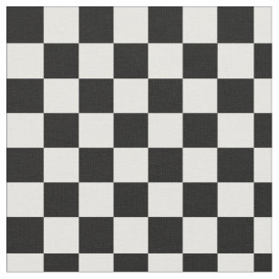 Tissu Checkered noir et blanc