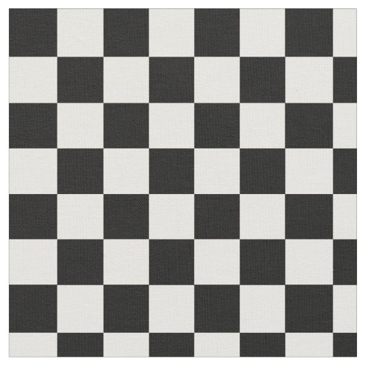 Tissu Checkered noir et blanc (Fermer)