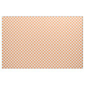 Tissu Checkered orange et blanc (Yard)