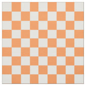 Tissu Checkered orange et blanc (Échantillon)