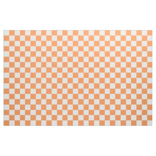 Tissu Checkered orange et blanc (Fat Quarter)