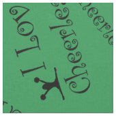 Tissu Cheerleading d'amour du vert I (Fermer)