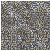 Tissu Cheetah Spots Marine et Or (fermé)