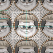 Tissu Chef Chat Perse (Carreau)
