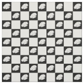 Tissu Chef Motif en blanc noir (Échantillon)