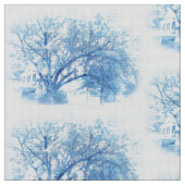 Tissu Chêne bleu du sud Toile (Fermer)