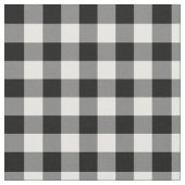 Tissu Chèque de buffle noir et blanc (Fermer)