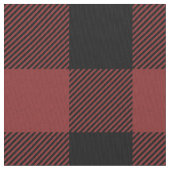 Tissu Chèque de Buffle Noir Rouge (fermé)