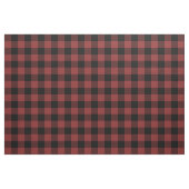 Tissu Chèque de Buffle Noir Rouge (Yard)