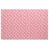 Tissu chèque de visage rose super (Fat Quarter)