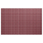 Tissu Chèques de Jacquard rouge et noir (Fat Quarter)