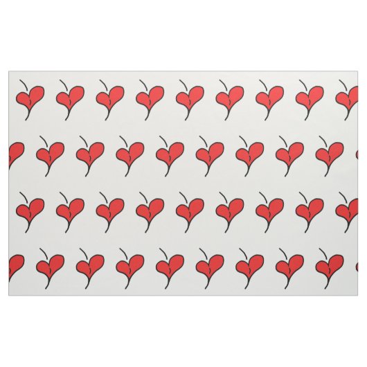 Tissu Cherry Hearts (Fat Quarter)