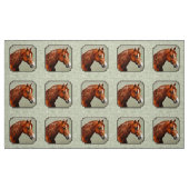 Tissu Chestnut Morgan Cheval Sage Vert (Fat Quarter)