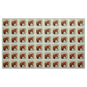 Tissu Chestnut Morgan Cheval Sage Vert (Yard)