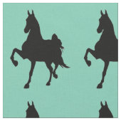 Tissu Cheval américain à selle (Fermer)