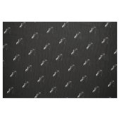 Tissu Cheval Arabe noir classique et chic (Fat Quarter)