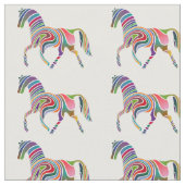 Tissu Cheval arc-en-ciel (Fermer)