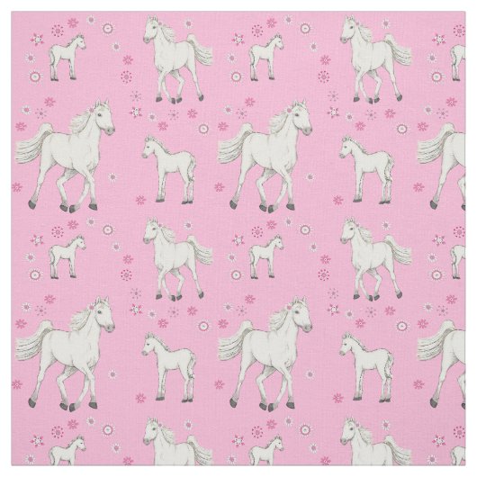 Tissu Cheval blanc (Échantillon)
