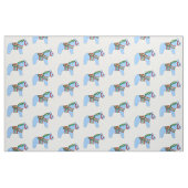 Tissu Cheval Bleu Bébé (Fat Quarter)