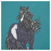 Tissu Cheval de baguette Tzigane Imprimer (Échantillon)