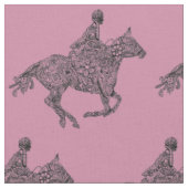Tissu Cheval de Doodle Art (Fermer)